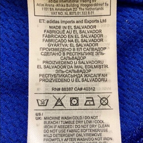 Adidas Bright Blue & Black SweatShirt - Picture 6 of 9